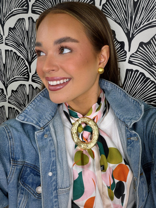 Soft Glam Scarf Necklace