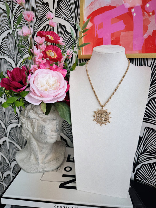 Secretariat Horse Necklace - GOLD
