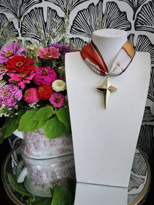 The Blush Scarf Necklace