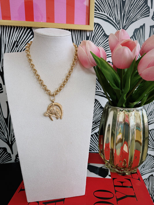 Golden Gallop Necklace