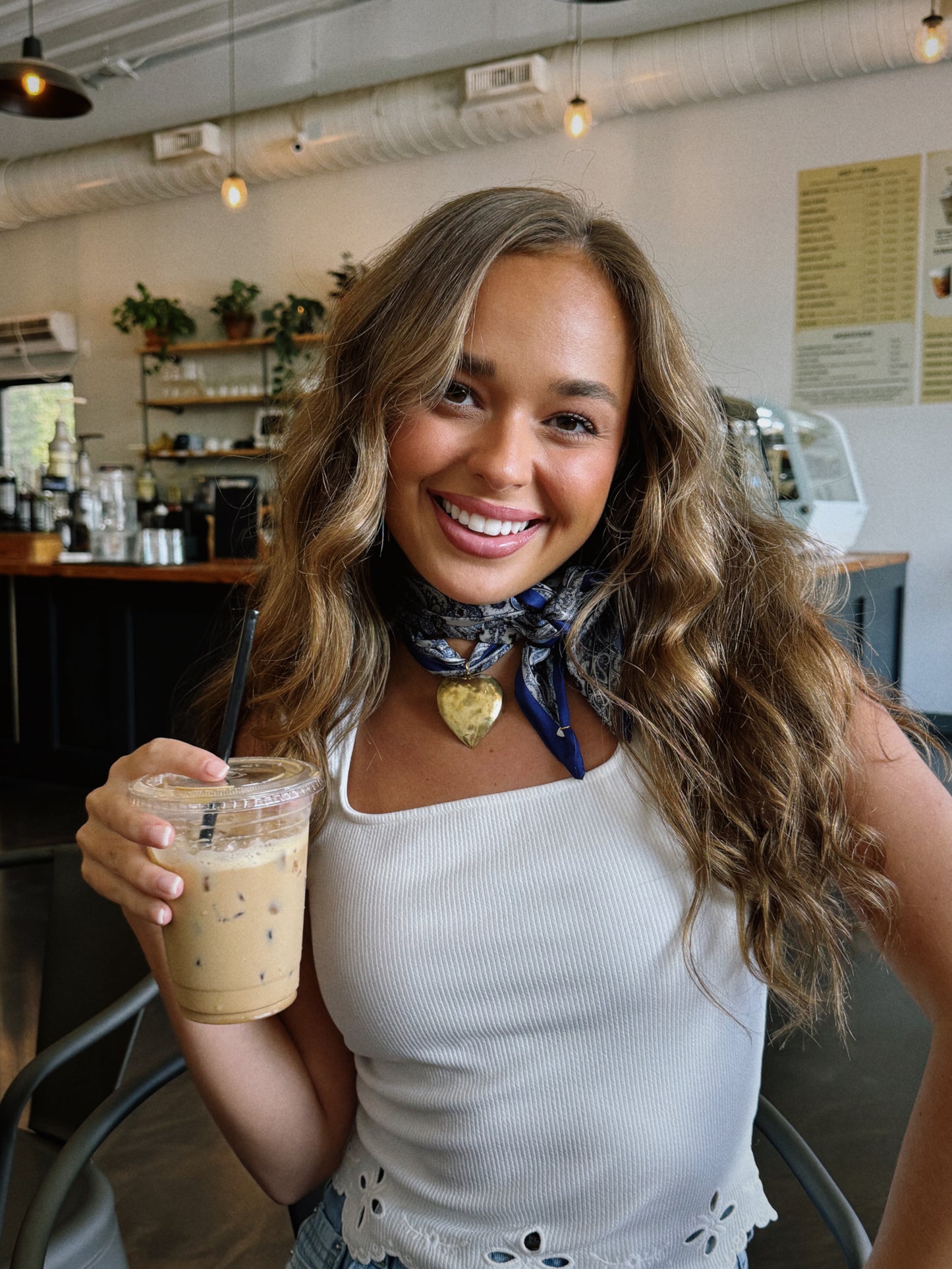 Golden Love Scarf Necklace