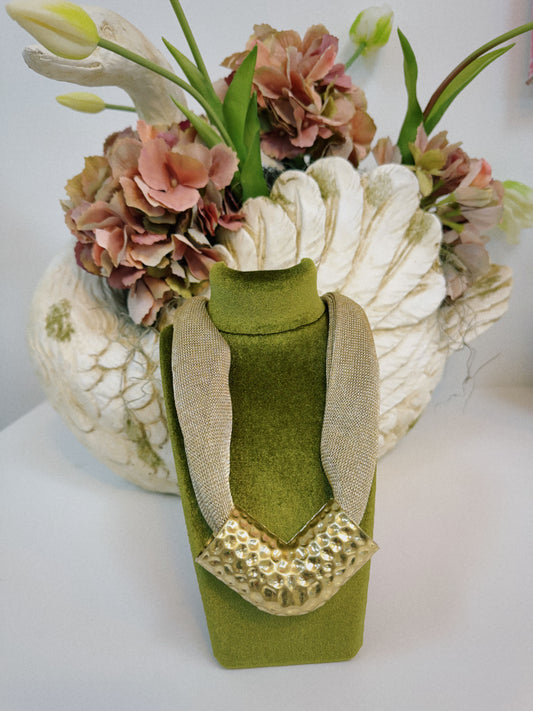 Sculpted Gold Necklace