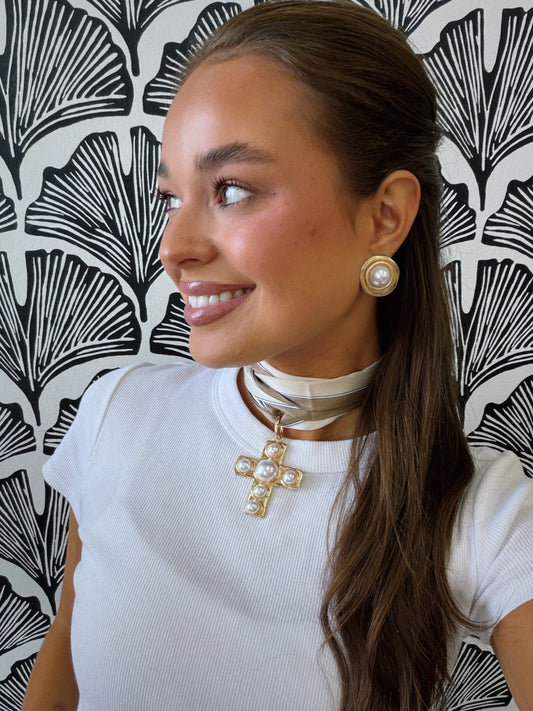 Hold Back Scarf Necklace