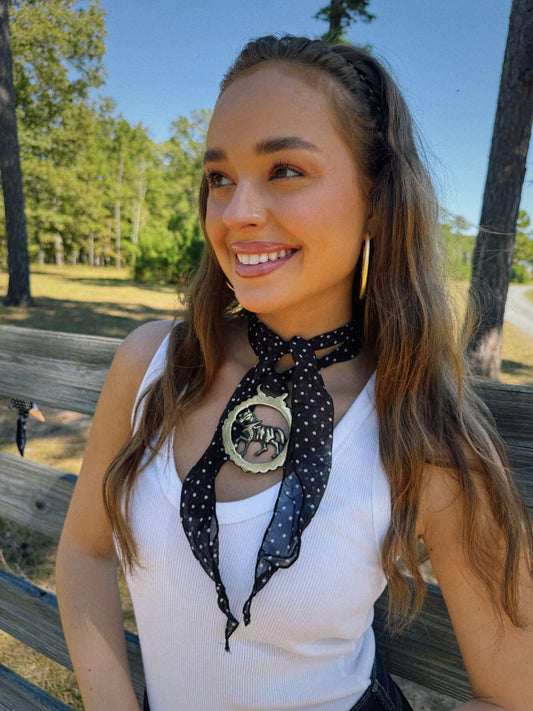 The Saddle Soul Vintage Scarf Necklace