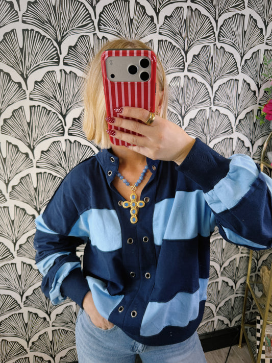 The Blue Cross Necklace