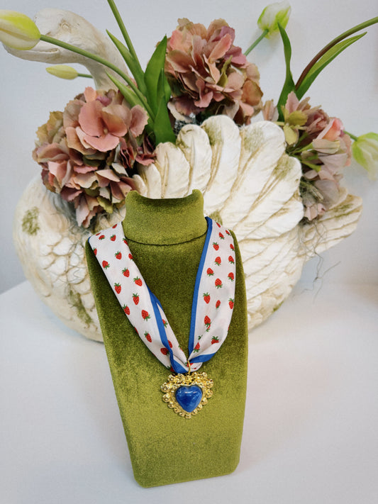 Strawberry Fields Scarf Necklace