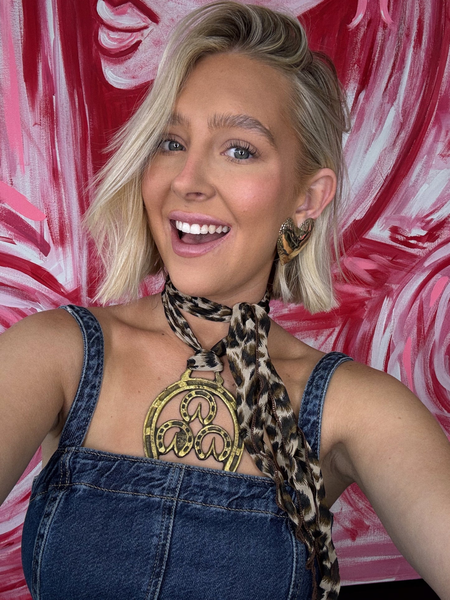 Horseshoe Scarf Necklace